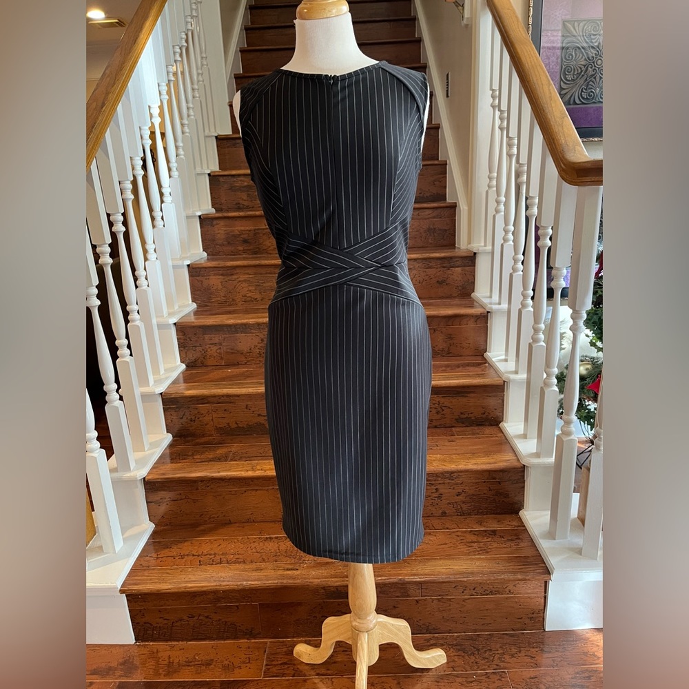 Black striped dress size XL